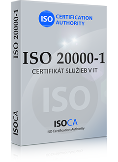 Objednávka certifikátu ISO 20000-1 Systémy manažérstva poskytovaných služieb v IT